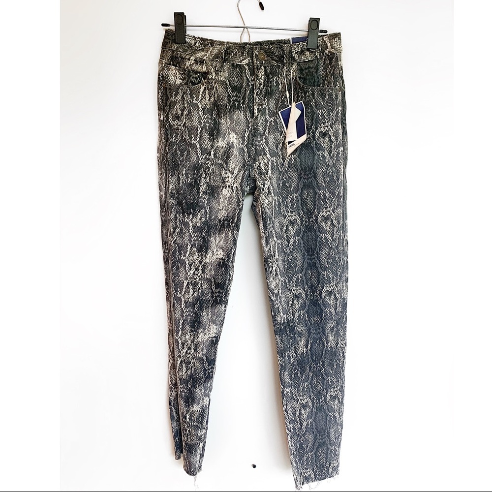Zara Snakeskin Jeans, New With Tags